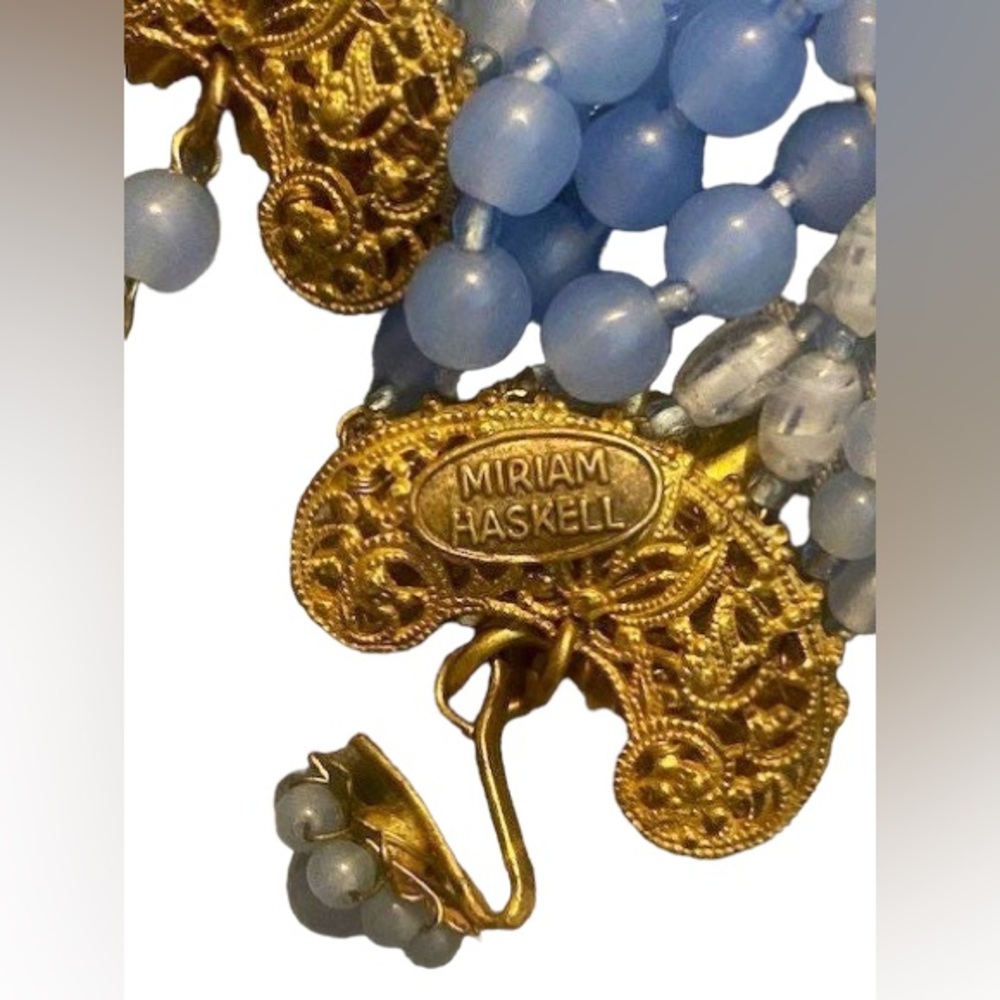 RARE 1950 Miriam Haskell Frank Hess Necklace